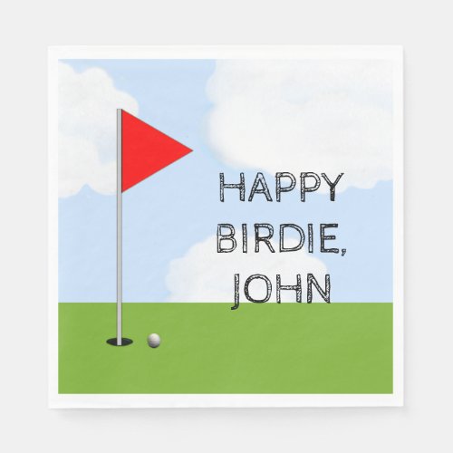 Golf Birthday Party Paper Napkins