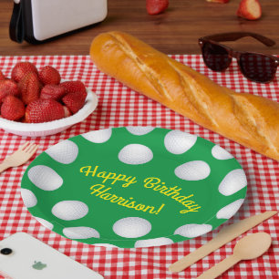 Golf Birthday Party Paper Plates
