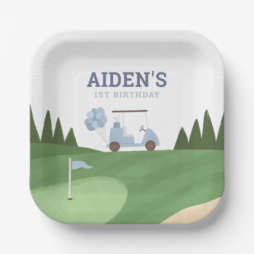 Golf Birthday Party Paper Plates