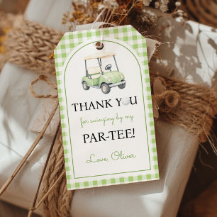 Golf Birthday Party Thank You Gift Tags
