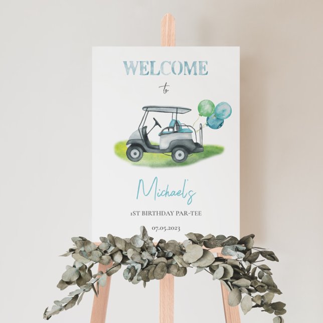 Golf Birthday Party Welcome Sign (Foam Board) (Creator Uploaded)