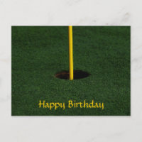 Golf Birthday Postcard