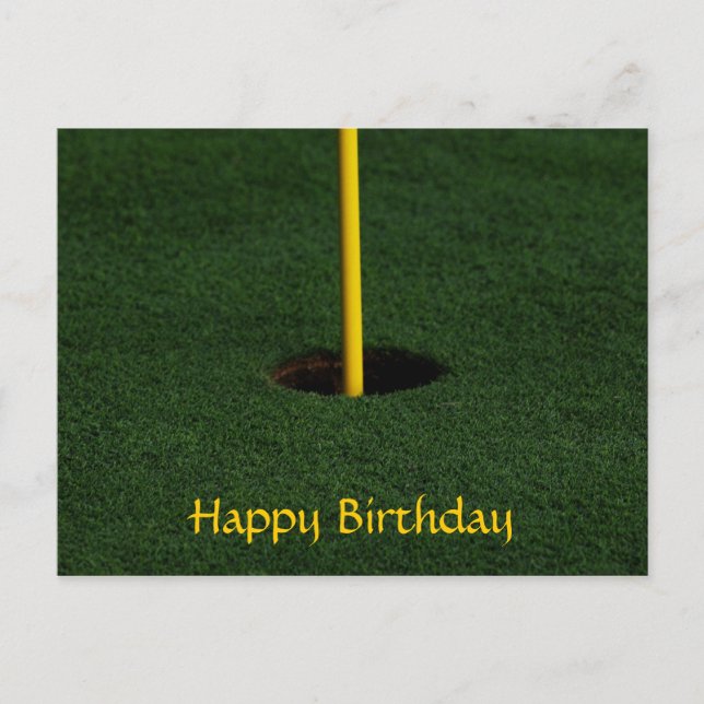 Golf Birthday Postcard (Front)