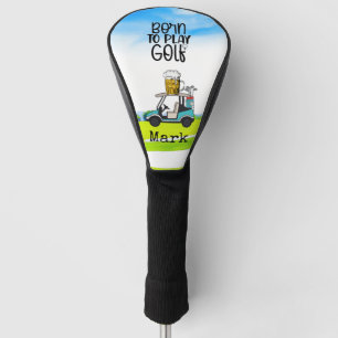 Golf Birthday with Beer Head Cover