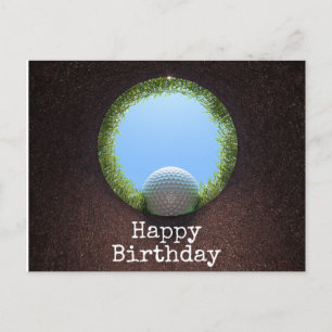 Golf birthday with Golf theme Postcard