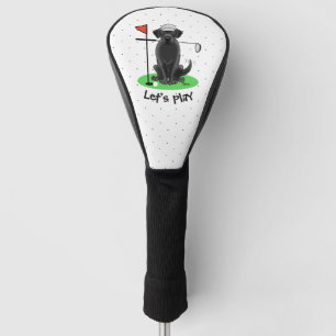 Golf Black Labrador Retriever Dog - Cute Head Cover