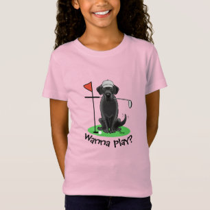 Golf Black Labrador Retriever Dog - Cute T-Shirt