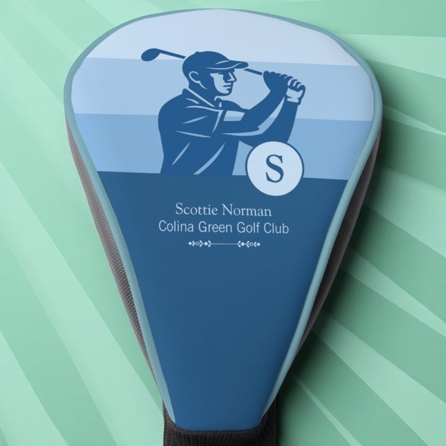 Golf Blue Golfer Head Cover (Creator Uploaded)