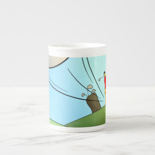 Golf Bone China Mug