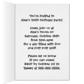 Golf bowling fishing customizable invitations (Inside (Right))