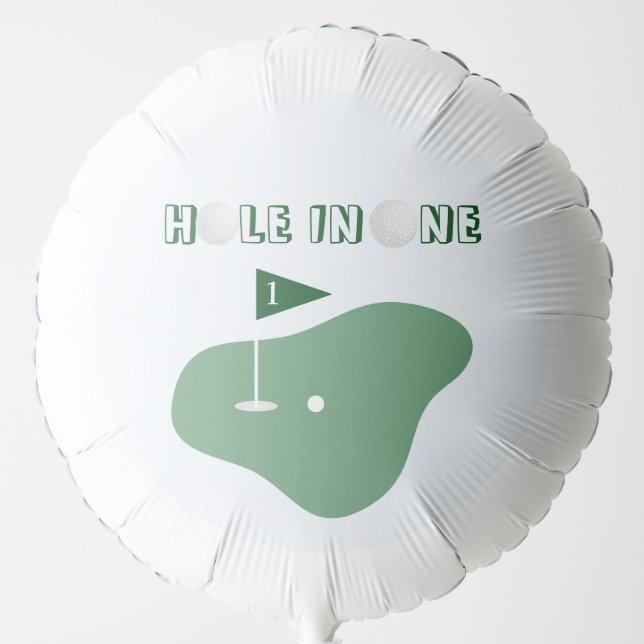 Golf Boy 1st Birthday Balloon (Front)