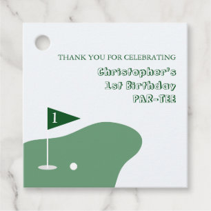 Golf Boy 1st Birthday Favor Tags