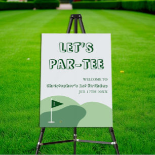 Golf Boy 1st Birthday Foam Board