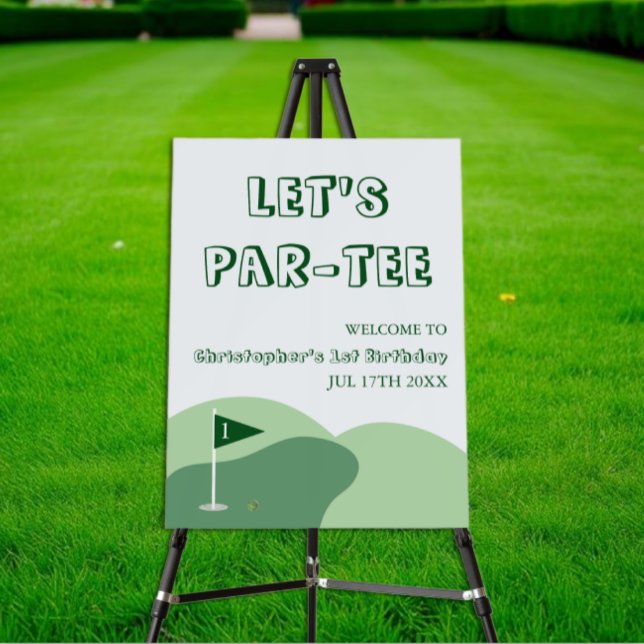 Golf Boy 1st Birthday Foam Board (Creator Uploaded)