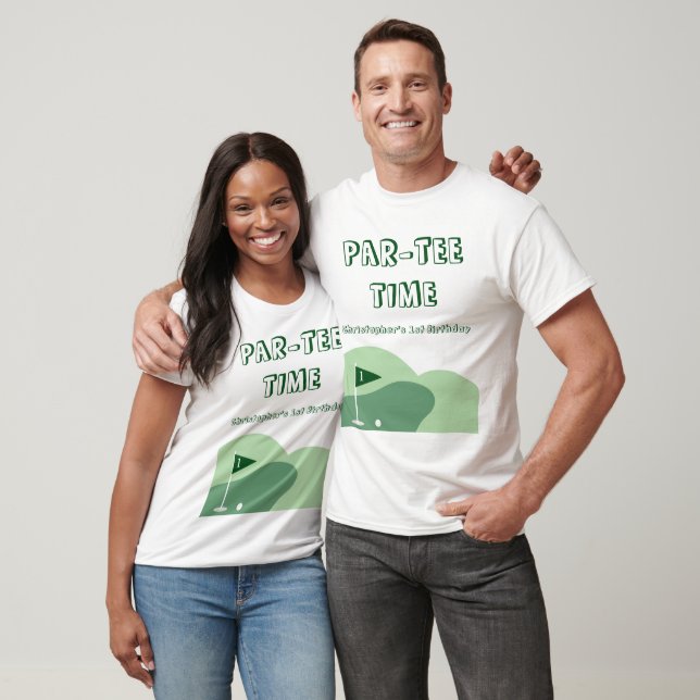 Golf Boy 1st Birthday Parent T-Shirt (Unisex)