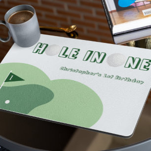 Golf Boy 1st Birthday Placemat