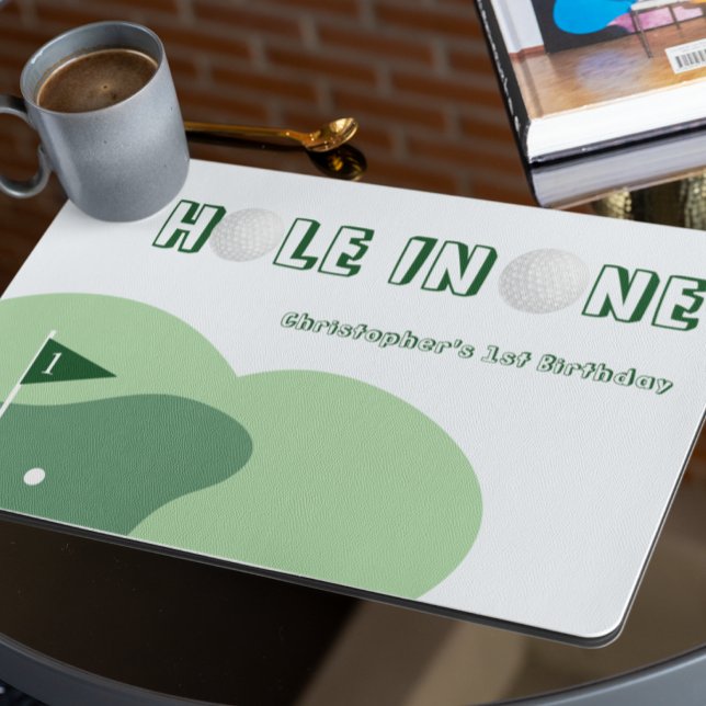 Golf Boy 1st Birthday Placemat (Creator Uploaded)