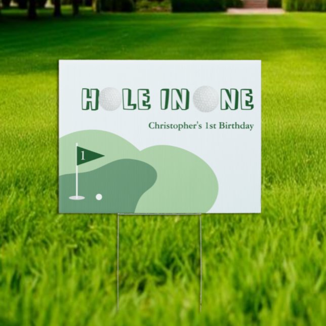 Golf Boy 1st Birthday Sign (Creator Uploaded)