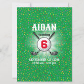 Golf Boy Birthday Par-Tee Design (Back)