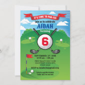 Golf Boy Birthday Par-Tee Design (Front)