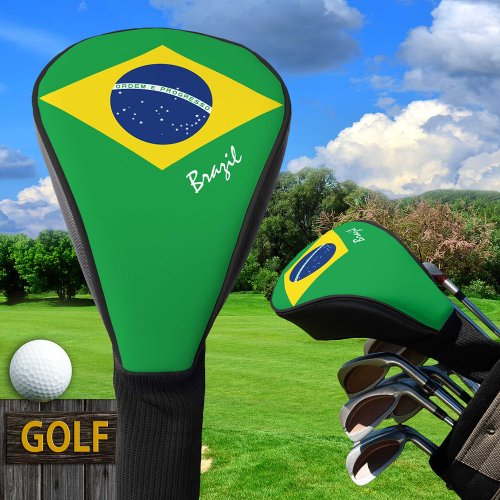 Golf Brazil  Brazilian Flag  Golf Clubs Covers