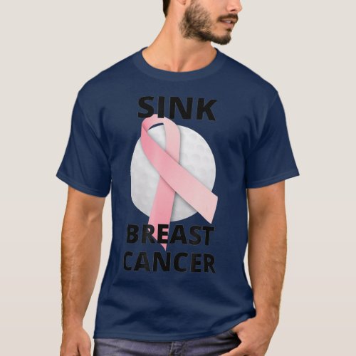 Golf Breast Cancer Awareness T_Shirt