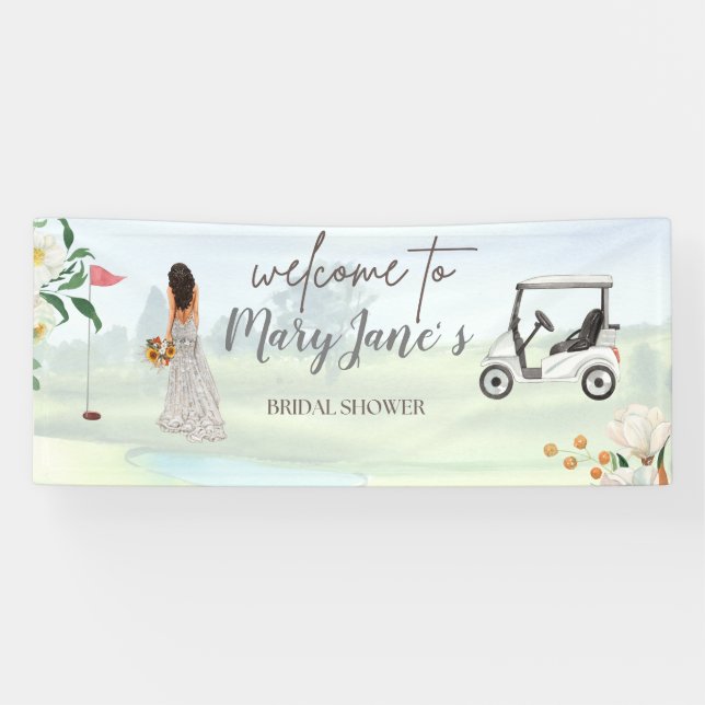 Golf Bridal Shower for Golfer  Banner (Horizontal)