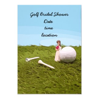 Golf bridal Shower Invitation