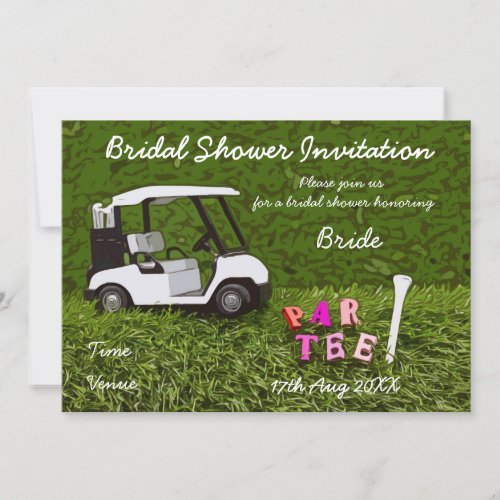 Golf Bridal Shower Invitation for golfer party