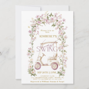 Golf Bridal Shower Last Swing Invitation