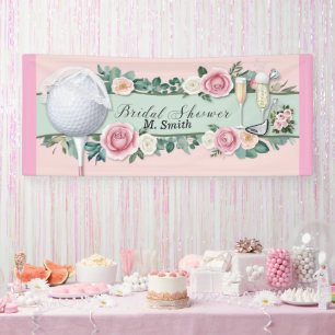 Golf Bridal Shower with golf ball for Bride Golfer Banner