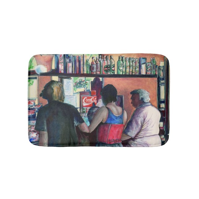 Golf Bufe, Budapest Bathroom Mat (Front)