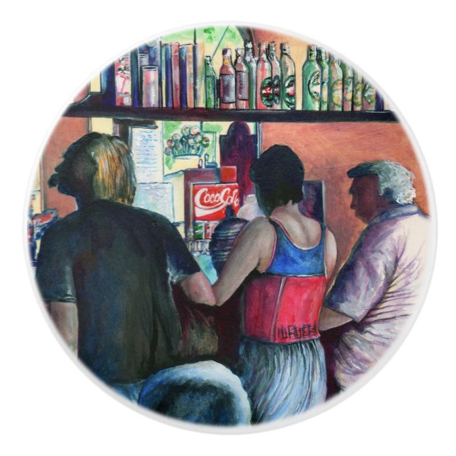 Golf Bufe, Budapest Ceramic Knob (Front)