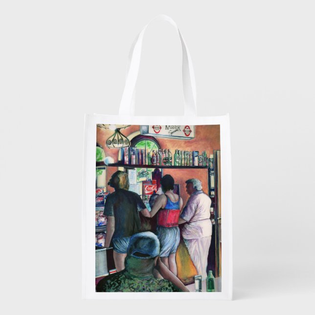 Golf Bufe, Budapest Grocery Bag (Back)