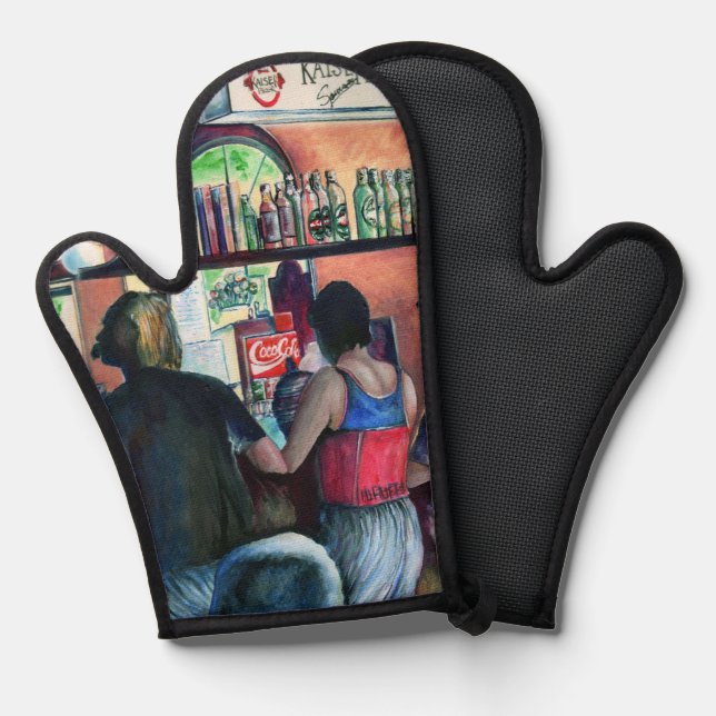 Golf Bufé, Budapest Oven Mitt (Front/Back)