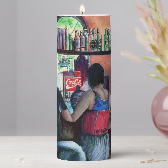 Golf Bufe, Budapest Pillar Candle (In Situ)