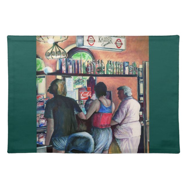 Golf Buffe, Budapest Cloth Placemat (Front)