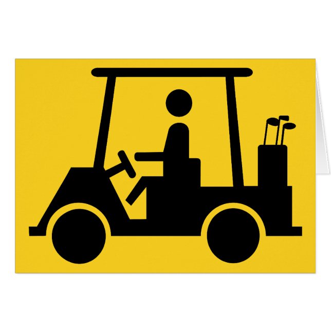 Golf Buggy Cards (Front Horizontal)