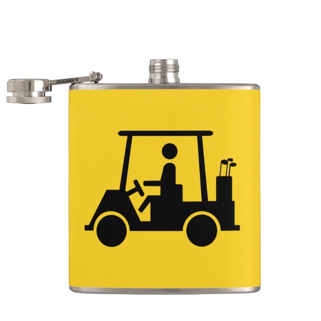 Golf Buggy Flask (Opened)