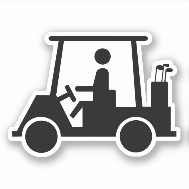 Golf Buggy Sticker (Front)