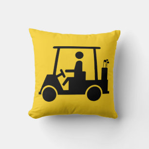 Golf Buggy Throw Pillow
