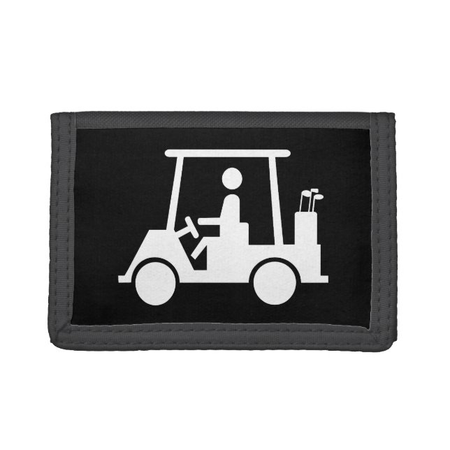 Golf Buggy Tri-fold Wallet (Front)