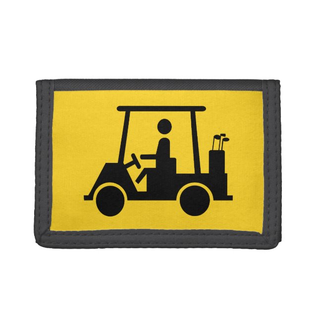 Golf Buggy Trifold Wallet (Front)