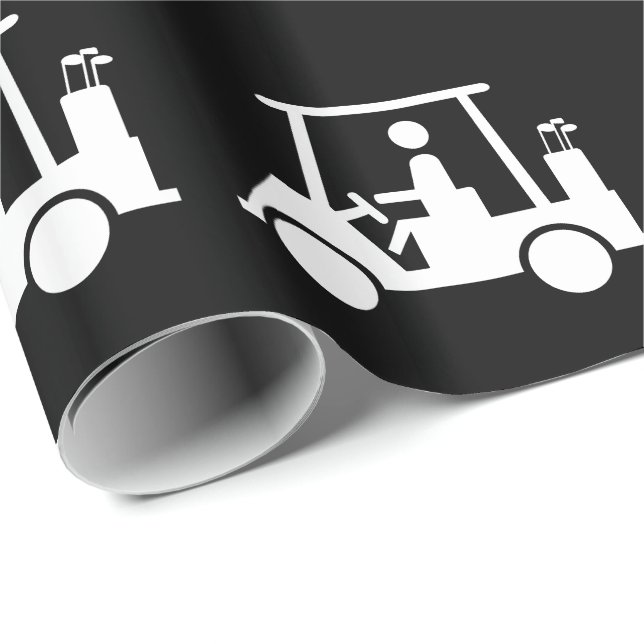 Golf Buggy Wrapping Paper (Roll Corner)