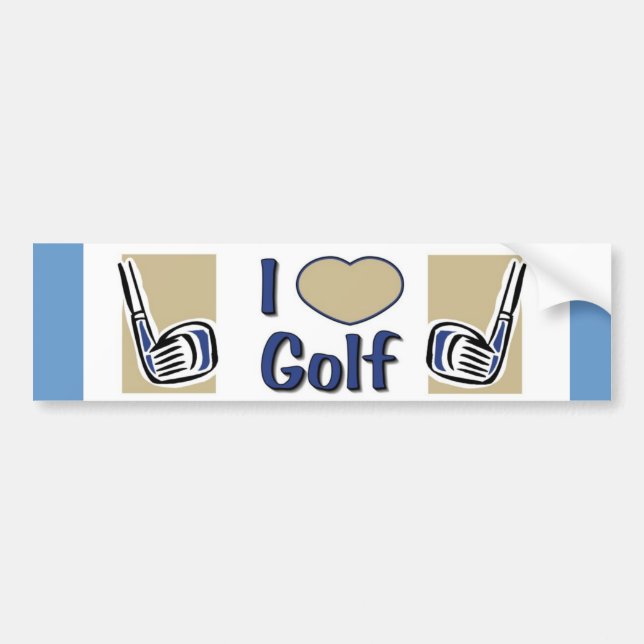 Golf bumper sticker (Front)