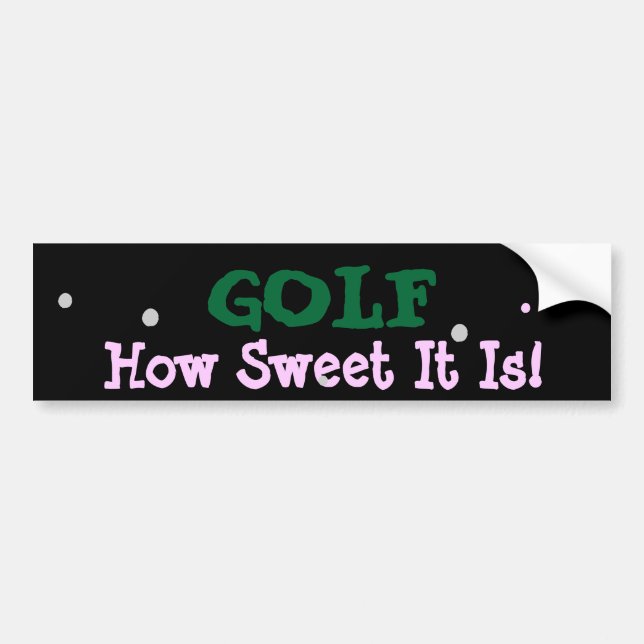 GOLF BUMPER STICKER (Front)