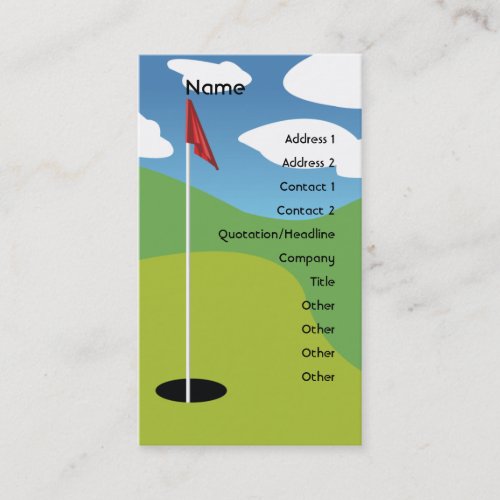 Golf - Business Business Card