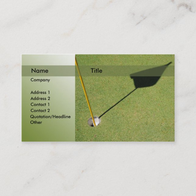 Golf Business Card (Front)