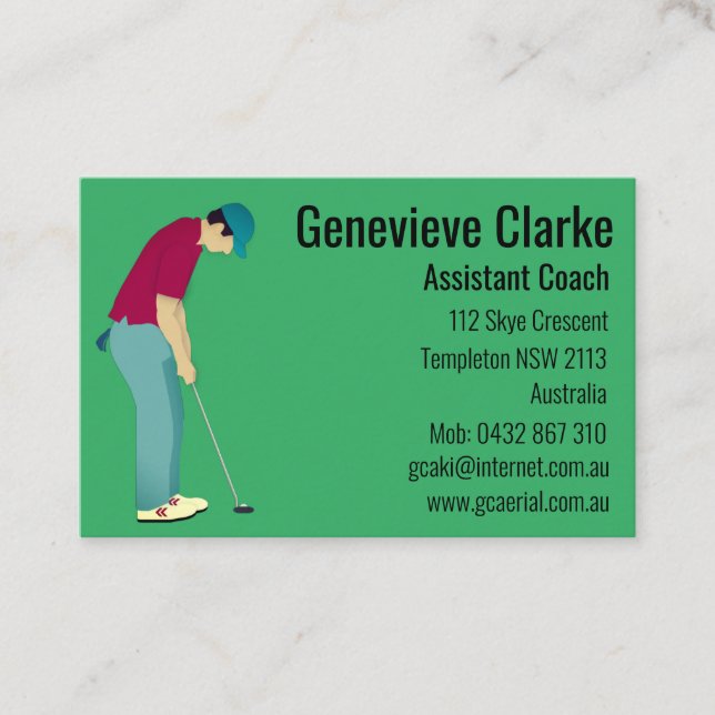 Golf Business Card (Front)