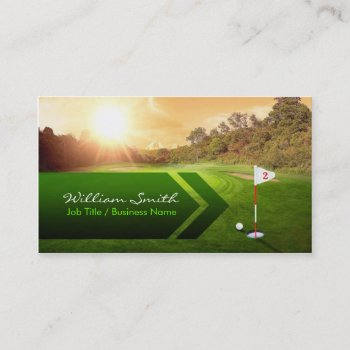 Golf Business Card by KeyholeDesign at Zazzle